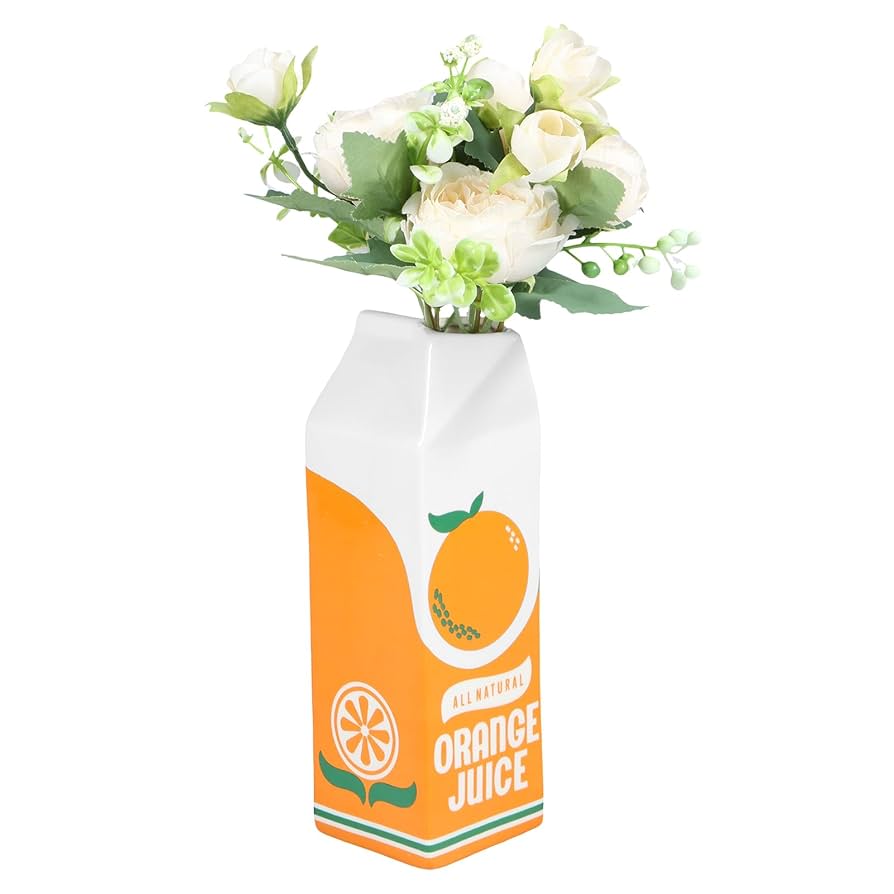 Amazon.co.jp: Kindnessjp オレンジジュースの花瓶ヴィンテージ